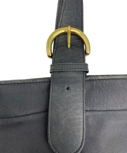 COACH（コーチ）COACH (コーチ) レザートートバッグ ネイビーの古着・服飾アイテム