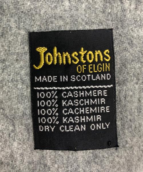 JOHNSTONS OF ELGIN（ジョンストンズ オブ エルガン）JOHNSTONS OF ELGIN (ジョンストンズ オブ エルガン) カシミアマフラー グレーの古着・服飾アイテム