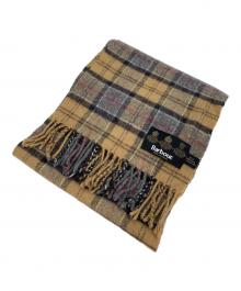 Barbour（バブアー）の古着「WOOL マフラー」｜ブラウン