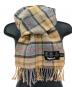 中古・古着 Barbour (バブアー) WOOL マフラー ブラウン：4000円