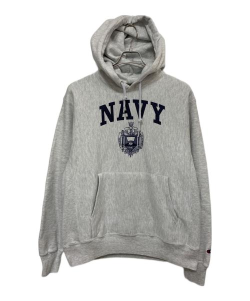 Champion REVERSE WEAVE（チャンピオン リバース ウィーブ）Champion REVERSE WEAVE (チャンピオン リバース ウィーブ) プルオーバーパーカー グレー サイズ:Mの古着・服飾アイテム