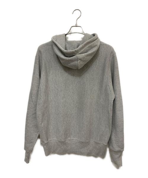 Champion REVERSE WEAVE（チャンピオン リバース ウィーブ）Champion REVERSE WEAVE (チャンピオン リバース ウィーブ) プルオーバーパーカー グレー×ブラック サイズ:Mの古着・服飾アイテム