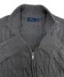 中古・古着 POLO RALPH LAUREN (ポロ・ラルフローレン) フルジップケーブルニット グレー サイズ:M：13000円