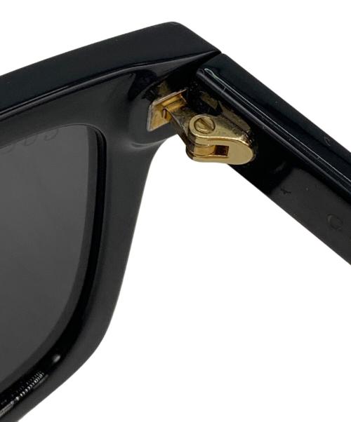 GUCCI（グッチ）GUCCI (グッチ) スクエアフレームサングラス ブラック サイズ:54□20の古着・服飾アイテム