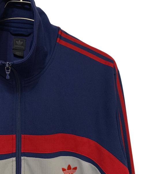 adidas（アディダス）adidas (アディダス) トラックジャケット ネイビー×グレー サイズ:XLの古着・服飾アイテム