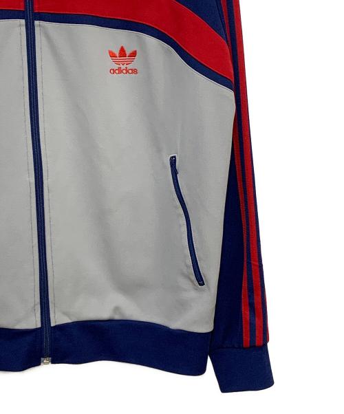 adidas（アディダス）adidas (アディダス) トラックジャケット ネイビー×グレー サイズ:XLの古着・服飾アイテム
