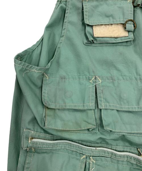 WORLD FAMOUS（ワールドフェイマス）World famous (ワールドフェイマス) フィッシングベスト グリーン サイズ:XLの古着・服飾アイテム