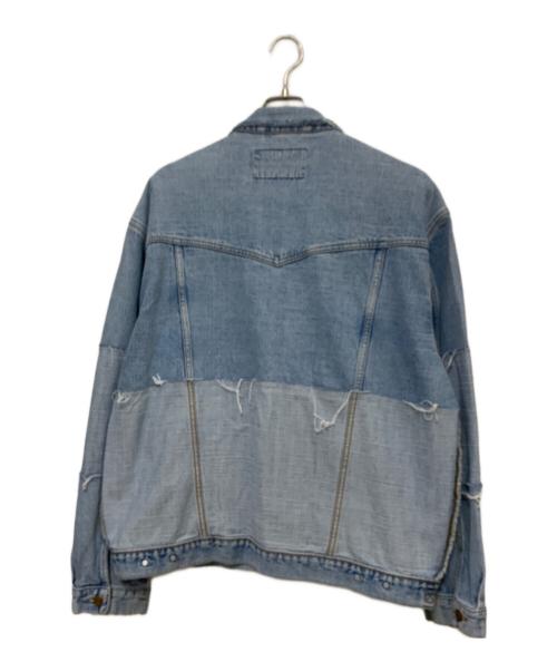 freada（フリーダ）Freada (フリーダ) リメイクデニムジャケット ブルー サイズ:ONEの古着・服飾アイテム