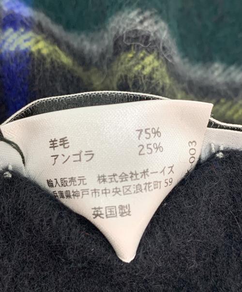 scottish tradition（スコティッシュ トラディション）scottish tradition (スコティッシュ トラディション) アンゴラブレンドマフラー ブラック×レッド×グリーンの古着・服飾アイテム
