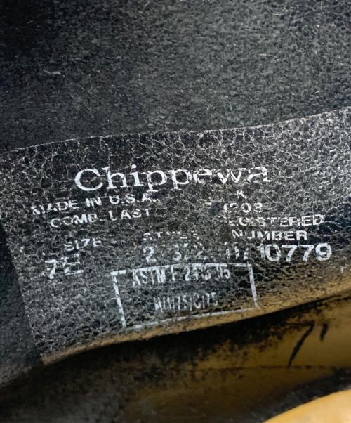 CHIPPEWA（チペワ）CHIPPEWA (チペワ) エンジニアブーツ ブラック サイズ:7Eの古着・服飾アイテム