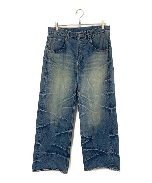 BEAMS（ビームス）BEAMS (ビームス) THUNDER BAGGY FIT DINIM インディゴ サイズ:Ｌの古着・服飾アイテム