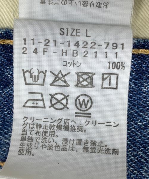 BEAMS（ビームス）BEAMS (ビームス) THUNDER BAGGY FIT DINIM インディゴ サイズ:Ｌの古着・服飾アイテム