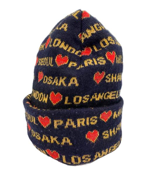 SUPREME（シュプリーム）Supreme (シュプリーム) Heart beanie ネイビー サイズ:58CM(ONE SIZE)の古着・服飾アイテム