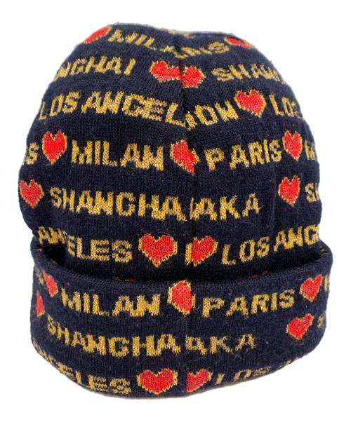 SUPREME（シュプリーム）Supreme (シュプリーム) Heart beanie ネイビー サイズ:58CM(ONE SIZE)の古着・服飾アイテム