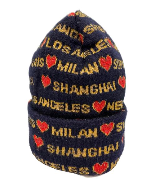 SUPREME（シュプリーム）Supreme (シュプリーム) Heart beanie ネイビー サイズ:58CM(ONE SIZE)の古着・服飾アイテム