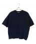 CULLNI（クルニ）の古着「Bi Color Mesh Knit」｜ネイビー×ブラック