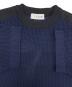 中古・古着 CULLNI (クルニ) Bi Color Mesh Knit ネイビー×ブラック サイズ:1：8000円