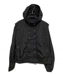 BURBERRY LONDON（バーバリーロンドン）の古着「ダブルジップナイロンジャケット」｜ブラック