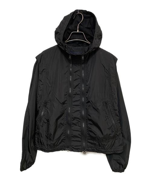 BURBERRY LONDON（バーバリーロンドン）BURBERRY LONDON (バーバリーロンドン) ダブルジップナイロンジャケット ブラック サイズ:38の古着・服飾アイテム