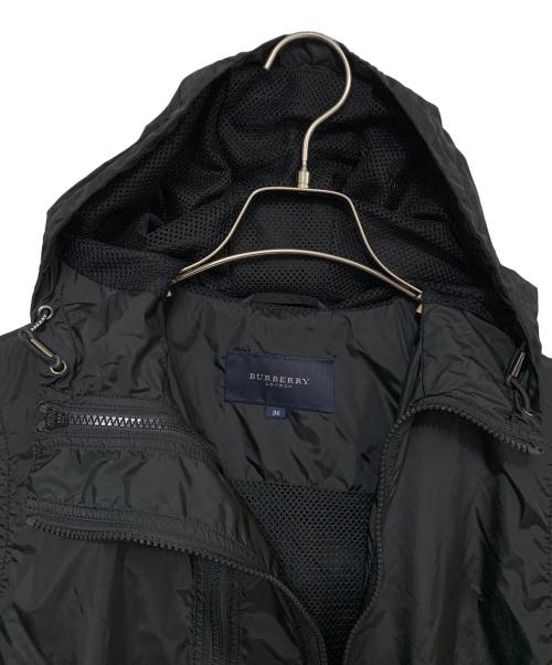 BURBERRY LONDON（バーバリーロンドン）BURBERRY LONDON (バーバリーロンドン) ダブルジップナイロンジャケット ブラック サイズ:38の古着・服飾アイテム