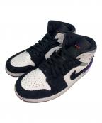 NIKEナイキ）の古着「Air Jordan 1 Mid "Purple"」｜ホワイト×パープル