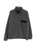 Patagoniaパタゴニア）の古着「Synchilla Snap-T」｜グレー×ネイビー
