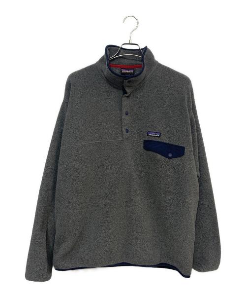 Patagonia（パタゴニア）Patagonia (パタゴニア) Synchilla Snap-T グレー×ネイビー サイズ:Ｌの古着・服飾アイテム