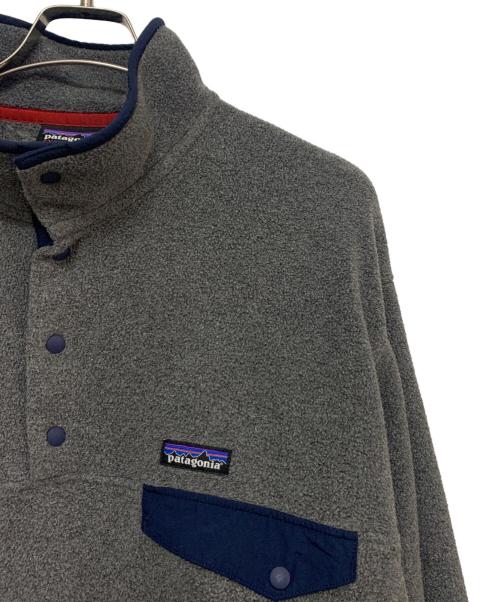 Patagonia（パタゴニア）Patagonia (パタゴニア) Synchilla Snap-T グレー×ネイビー サイズ:Ｌの古着・服飾アイテム