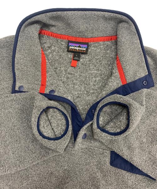 Patagonia（パタゴニア）Patagonia (パタゴニア) Synchilla Snap-T グレー×ネイビー サイズ:Ｌの古着・服飾アイテム