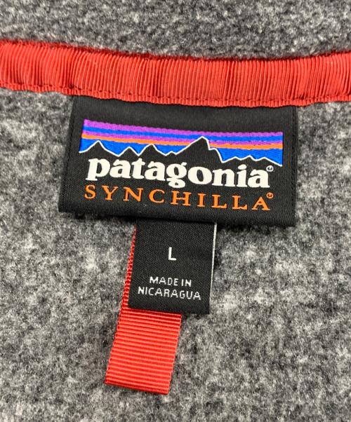 Patagonia（パタゴニア）Patagonia (パタゴニア) Synchilla Snap-T グレー×ネイビー サイズ:Ｌの古着・服飾アイテム