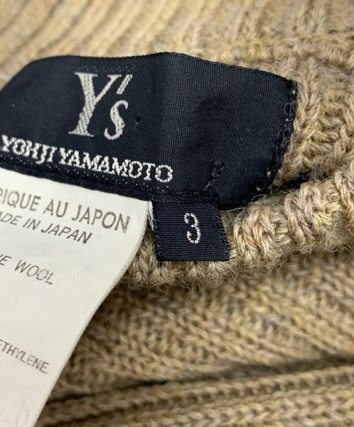 Y's（ワイズ）Y's (ワイズ) 変形ノースリーブニット ブラウン サイズ:3の古着・服飾アイテム