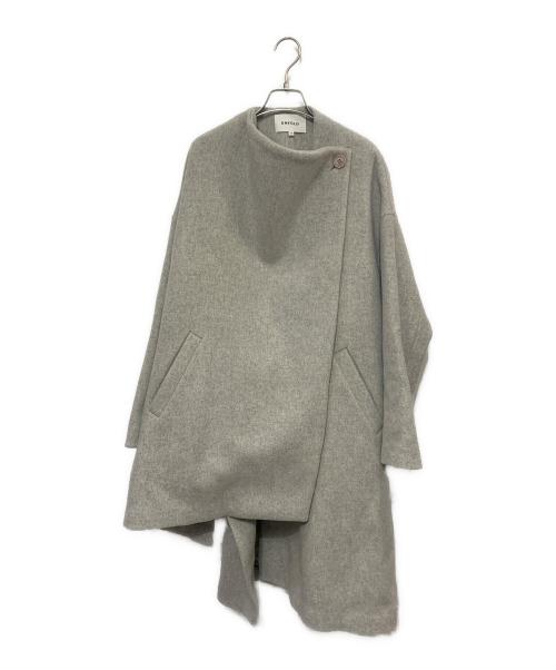 ENFOLD（エンフォルド）ENFOLD (エンフォルド) ラムウールストールコート グレー サイズ:38の古着・服飾アイテム