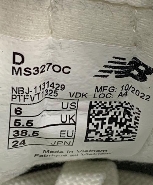 NEW BALANCE（ニューバランス）NEW BALANCE (ニューバランス) MS327OC ホワイト×ネイビー サイズ:24の古着・服飾アイテム