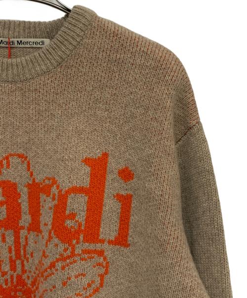 Mardi Mercredi（マルディメクルディ）MARDI MERCREDI (マルディメクルディ) カシミアブレンドニット ベージュ サイズ:ONE 未使用品の古着・服飾アイテム
