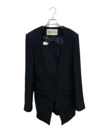 RECTO（レクト）の古着「SIGNATURE CURVED NECK LONG JACKET」｜ブラック