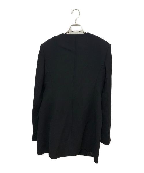RECTO（レクト）RECTO (レクト) SIGNATURE CURVED NECK LONG JACKET ブラック サイズ:S 未使用品の古着・服飾アイテム