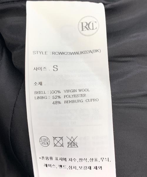 RECTO（レクト）RECTO (レクト) SIGNATURE CURVED NECK LONG JACKET ブラック サイズ:S 未使用品の古着・服飾アイテム