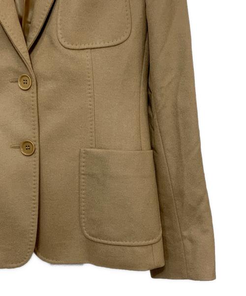 MaxMara（マックスマーラ）MaxMara (マックスマーラ) アンゴラ混ジャケット ブラウン サイズ:40の古着・服飾アイテム