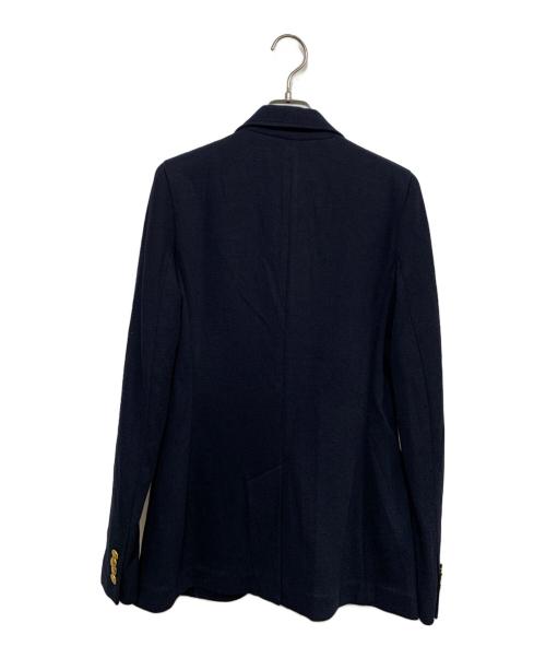 POLO RALPH LAUREN（ポロ・ラルフローレン）POLO RALPH LAUREN (ポロ・ラルフローレン) ダブルニット ジャカード ブレザー ネイビー サイズ:4 未使用品の古着・服飾アイテム