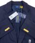 中古・古着 POLO RALPH LAUREN (ポロ・ラルフローレン) ダブルニット ジャカード ブレザー ネイビー サイズ:4 未使用品：20000円