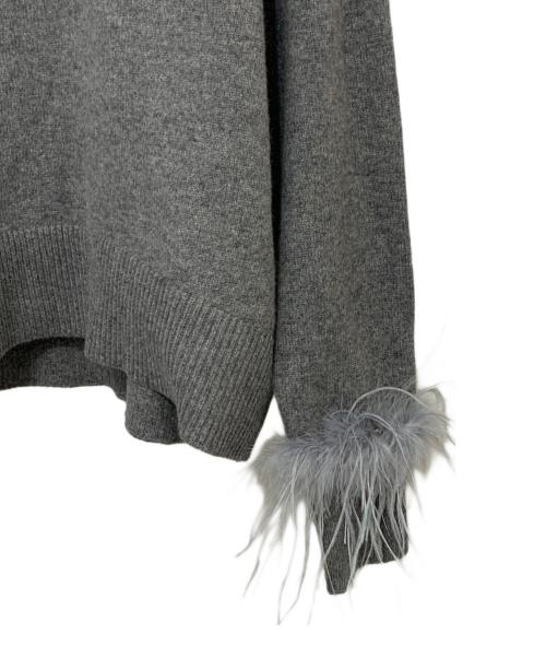 CADUNE（カデュネ）CADUNE (カデュネ) 薄手ニット グレー サイズ:38 未使用品の古着・服飾アイテム