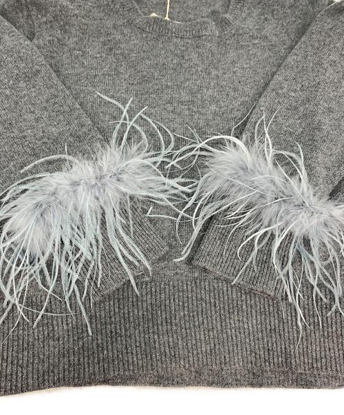 CADUNE（カデュネ）CADUNE (カデュネ) 薄手ニット グレー サイズ:38 未使用品の古着・服飾アイテム