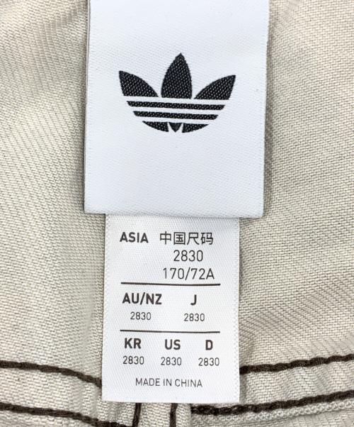 adidas（アディダス）adidas (アディダス) スネークプリント デニム ルーズ パンツ ブラウン×ブラック サイズ:2830の古着・服飾アイテム