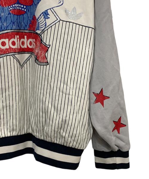 adidas Originals（アディダスオリジナル）adidas originals (アディダスオリジナル) アーカイブベースボールスウェット ホワイト サイズ:XLの古着・服飾アイテム