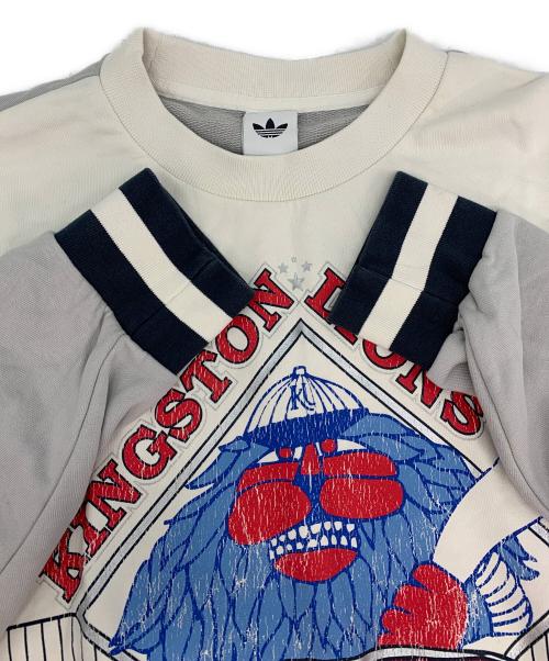 adidas Originals（アディダスオリジナル）adidas originals (アディダスオリジナル) アーカイブベースボールスウェット ホワイト サイズ:XLの古着・服飾アイテム