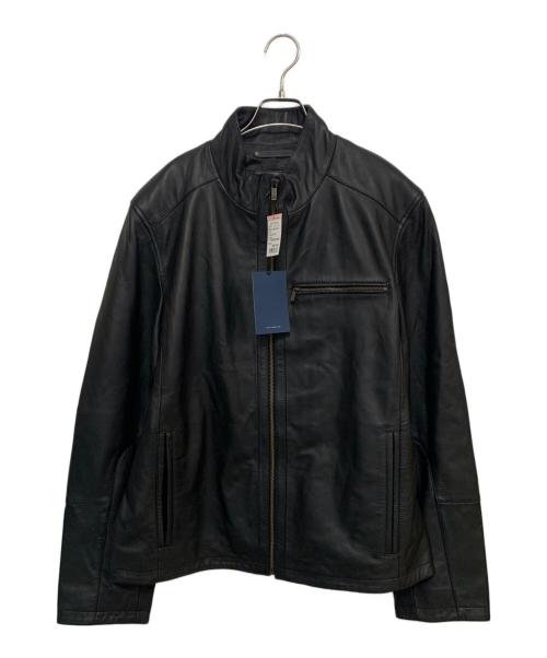 COLE HAAN（コールハーン）COLE HAAN (コールハーン) Smooth Lamb Leather Moto Jacket ブラック サイズ:M/M 未使用品の古着・服飾アイテム