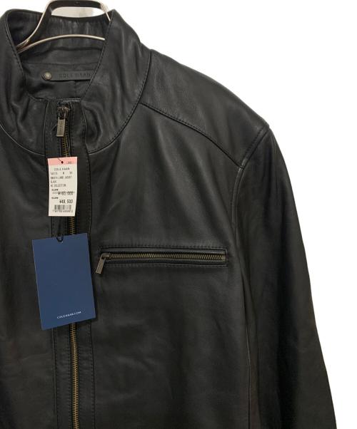 COLE HAAN（コールハーン）COLE HAAN (コールハーン) Smooth Lamb Leather Moto Jacket ブラック サイズ:M/M 未使用品の古着・服飾アイテム