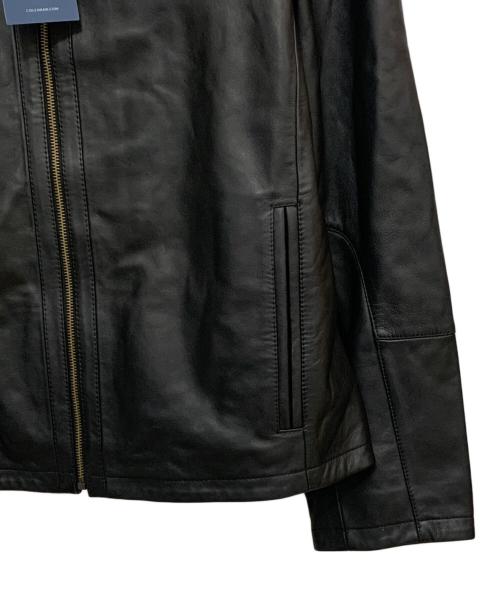 COLE HAAN（コールハーン）COLE HAAN (コールハーン) Smooth Lamb Leather Moto Jacket ブラック サイズ:M/M 未使用品の古着・服飾アイテム