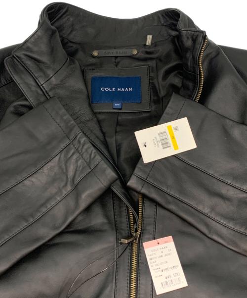 COLE HAAN（コールハーン）COLE HAAN (コールハーン) Smooth Lamb Leather Moto Jacket ブラック サイズ:M/M 未使用品の古着・服飾アイテム