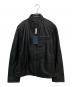 COLE HAAN（コールハーン）の古着「Smooth Lamb Leather Moto Jacket」｜ブラック